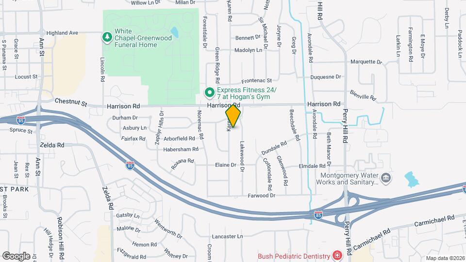 1117 Karen Rd Map and Location Details