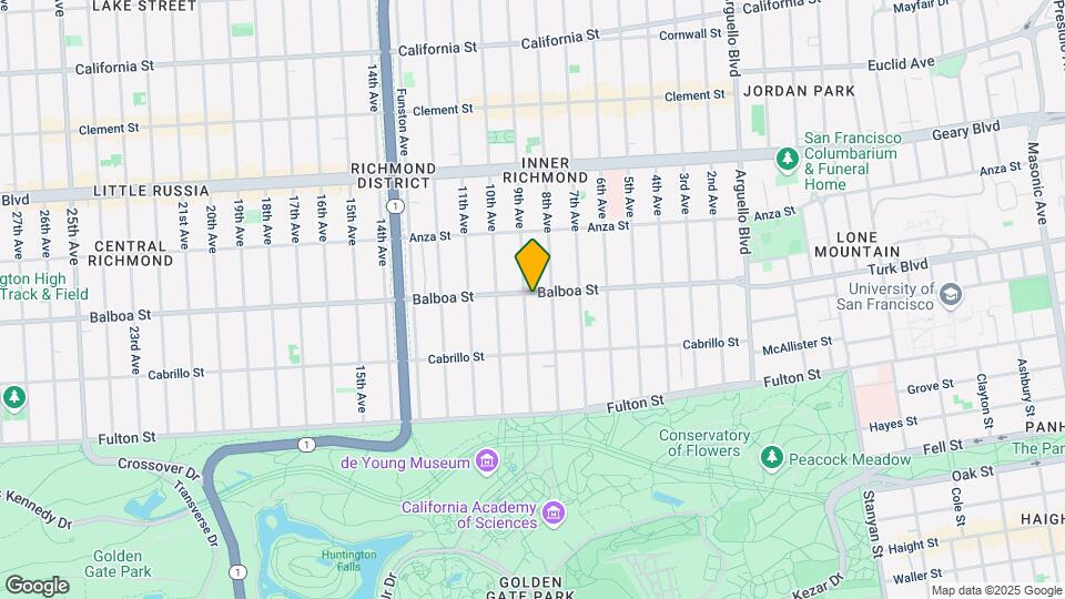741 Balboa St Map and Location Details