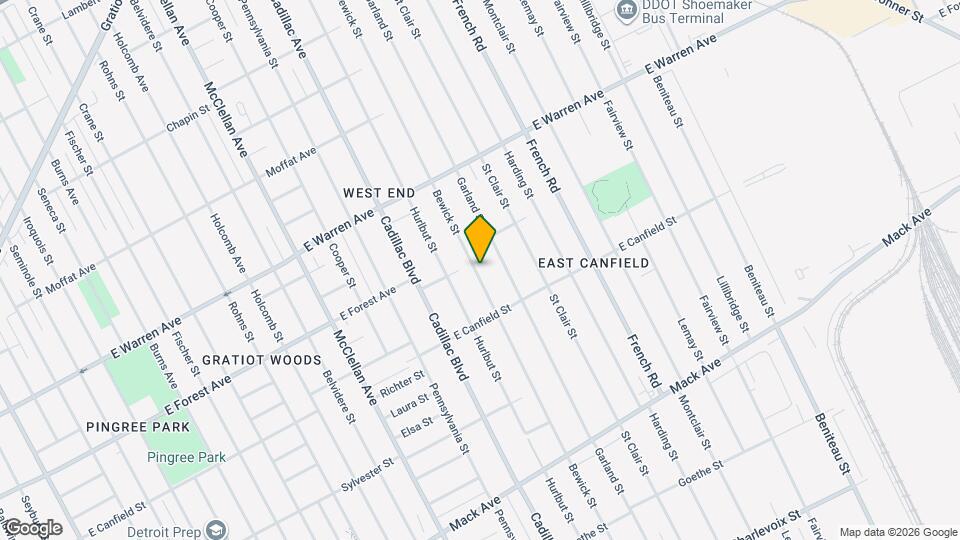 4506 Bewick St Mapa y Detalles de la Ubicación