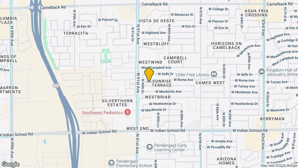 9018 W Turney Ave Map and Location Details