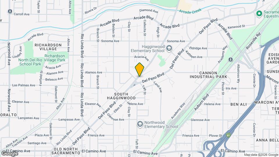 2916 Marysville Blvd Map and Location Details