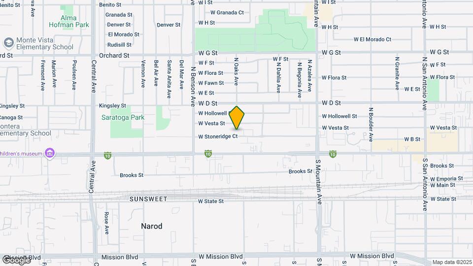 1404 W B St Map and Location Details
