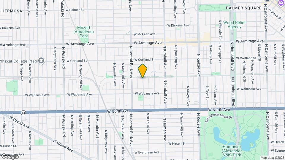 1752 Drake, Unit G Map and Location Details