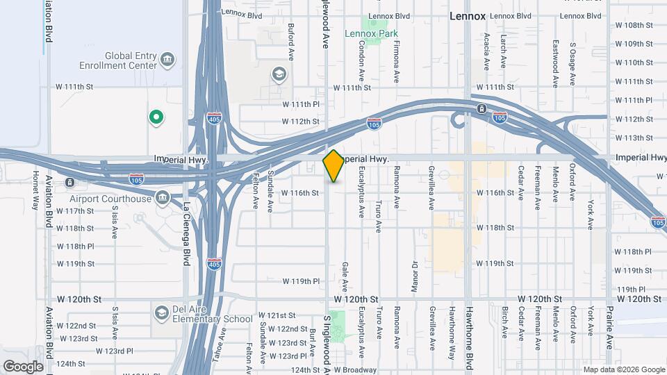 11526 S Inglewood Ave Map and Location Details