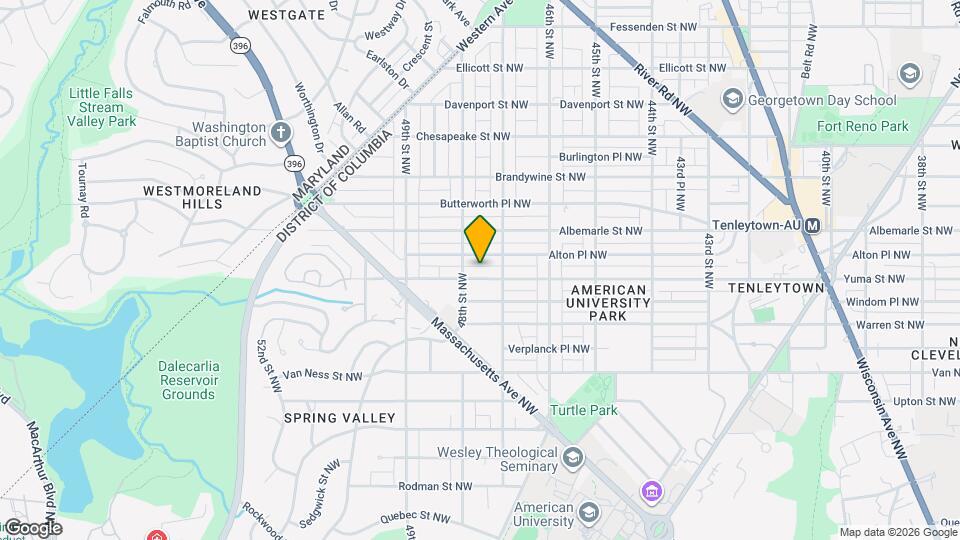 4721 Yuma St NW Map and Location Details
