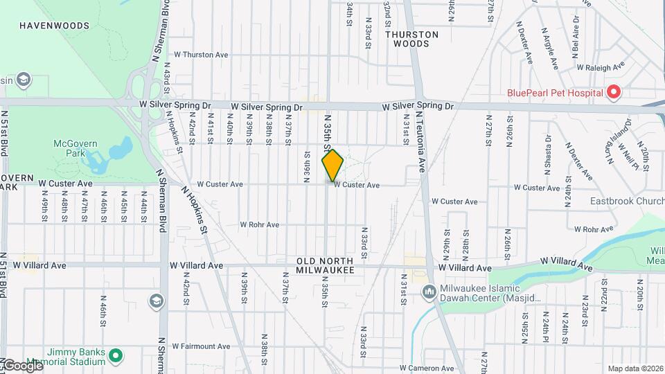 5376 N 35th St Map and Location Details