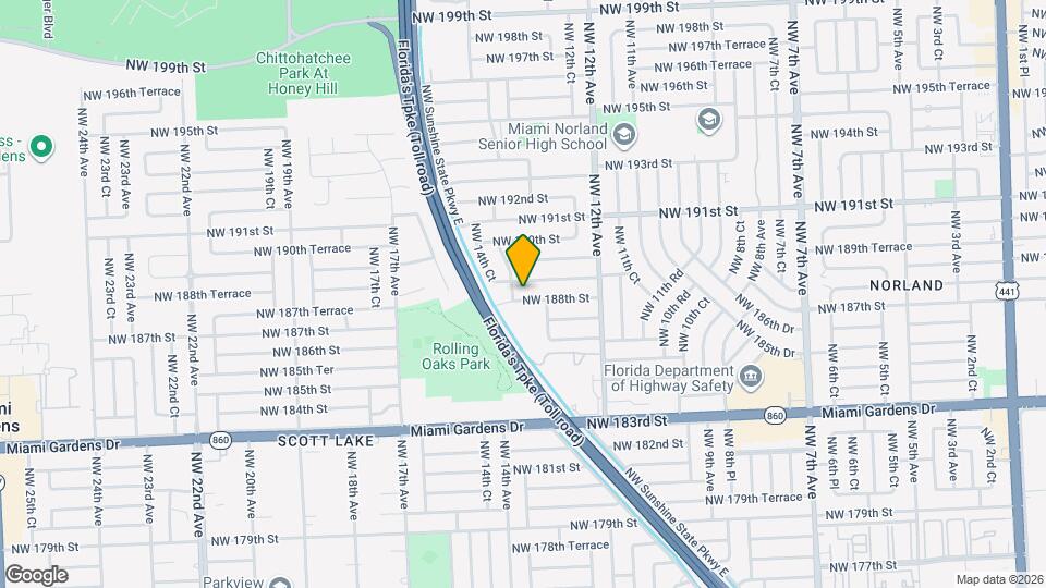 1345 NW 188th St Map and Location Details