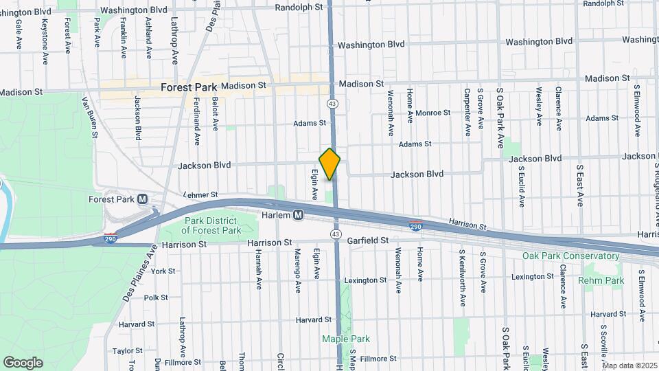 625 S Harlem Ave Map and Location Details