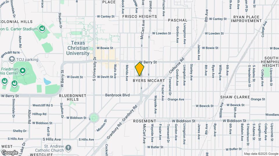 3200 McCart Ave Map and Location Details