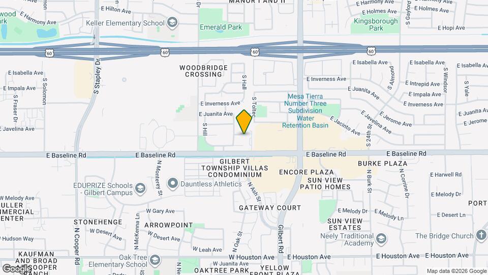 1755 E Javelina Ave Mapa y Detalles de la Ubicación