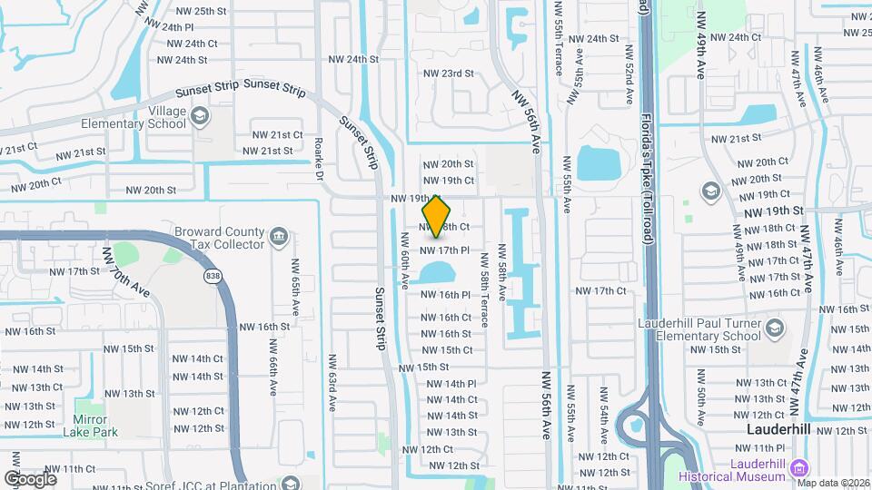 5901 NW 17th Pl Map and Location Details