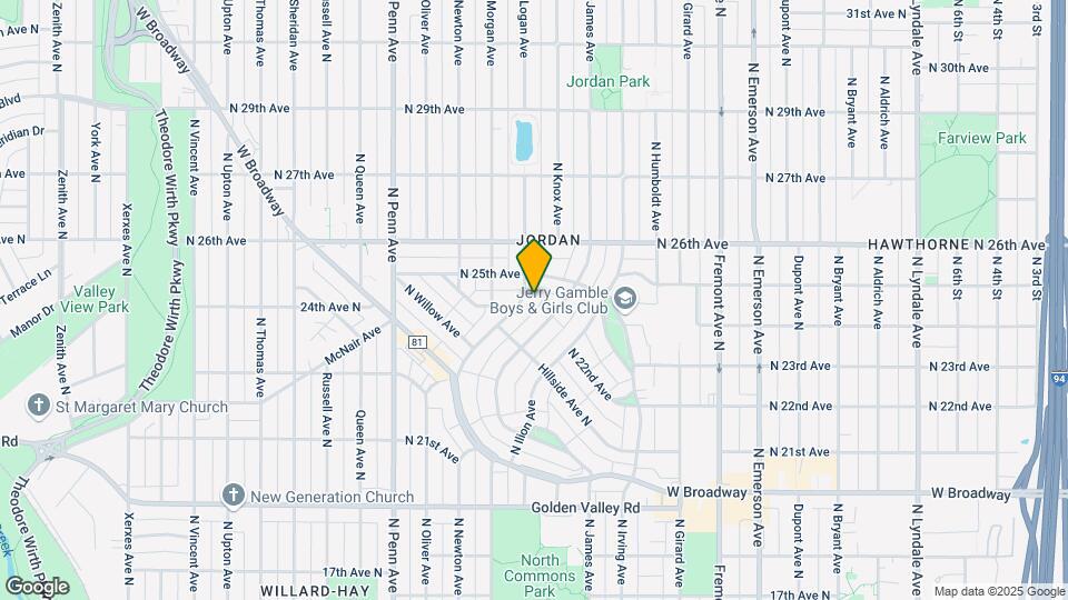 2434 N Logan Ave Map and Location Details
