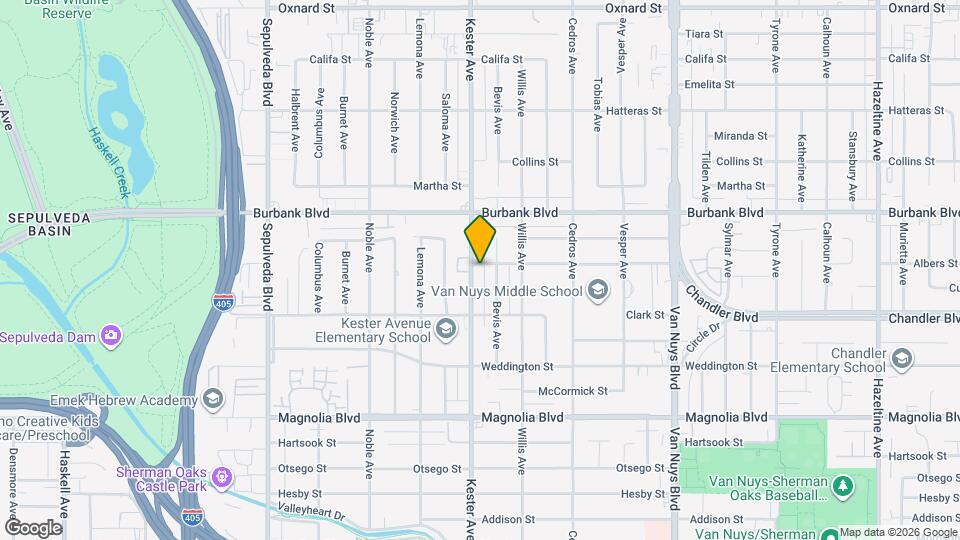 5460 Kester Ave, Unit 5460 Mapa y Detalles de la Ubicación