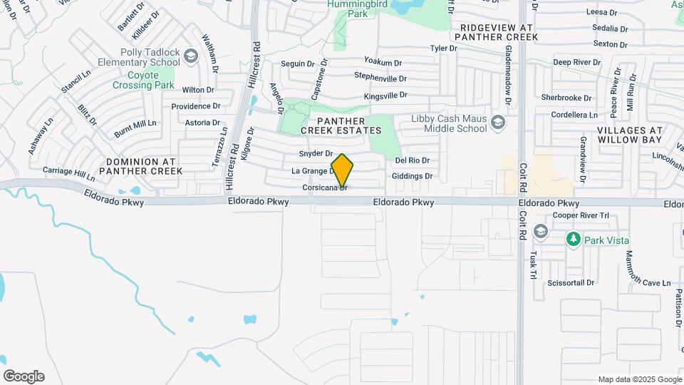 11489 Corsicana Dr Map and Location Details