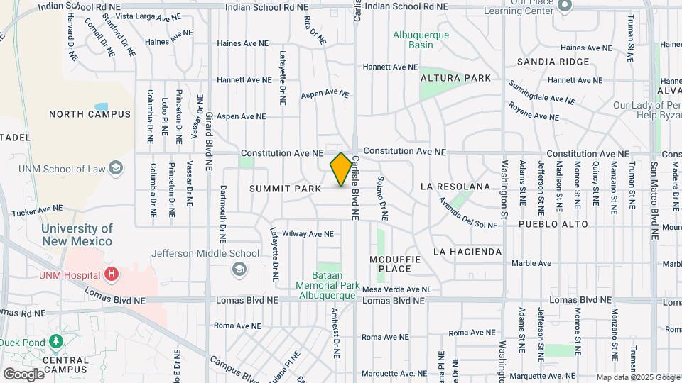 3500 Calle Del Sol NE Map and Location Details