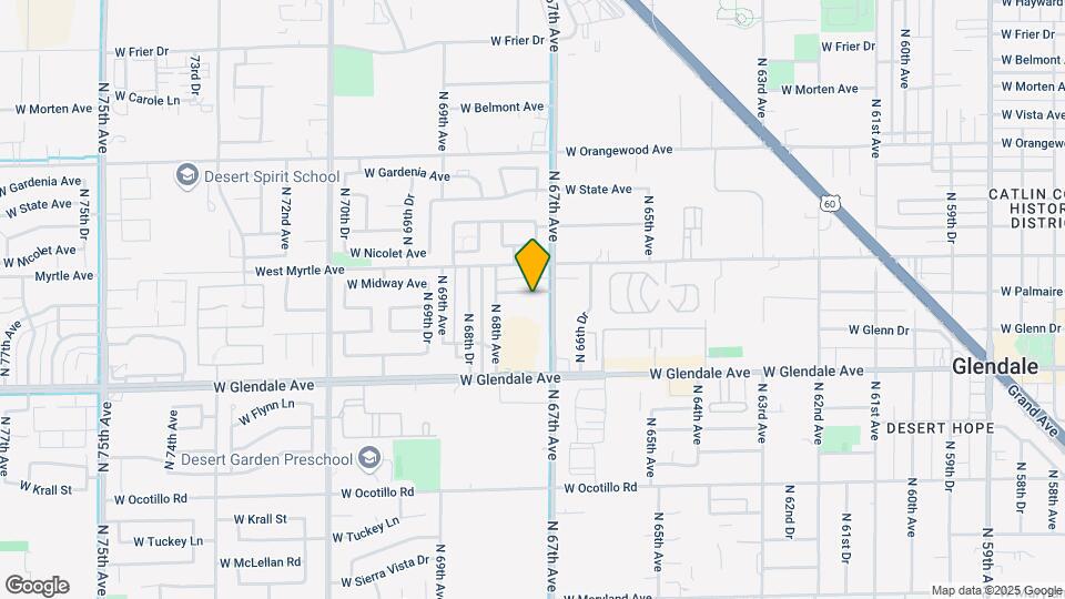 6713 W Palmaire Ave Map and Location Details