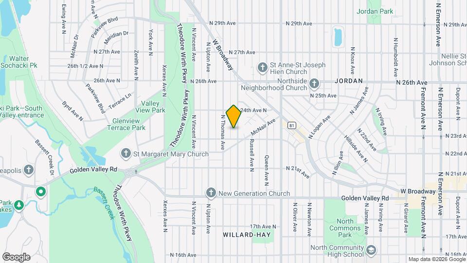 2315 N Sheridan Ave Mapa y Detalles de la Ubicación