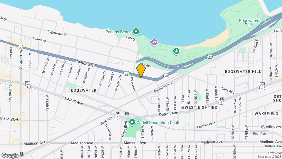 9711 Clifton Blvd Map and Location Details