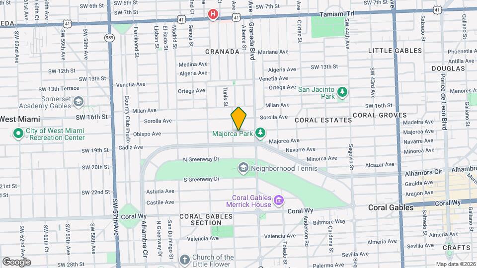 1032 Obispo Ave Map and Location Details