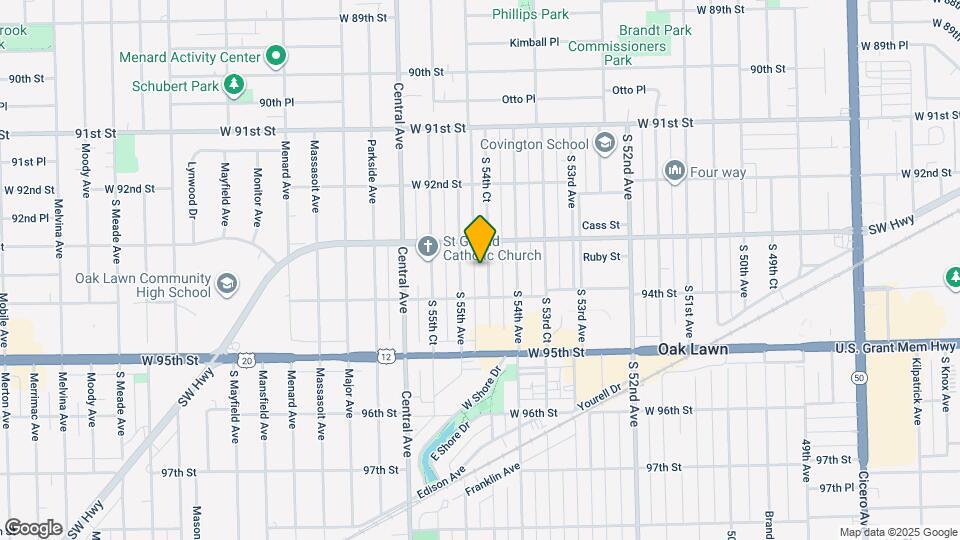 9326 S 54th Ct Map and Location Details