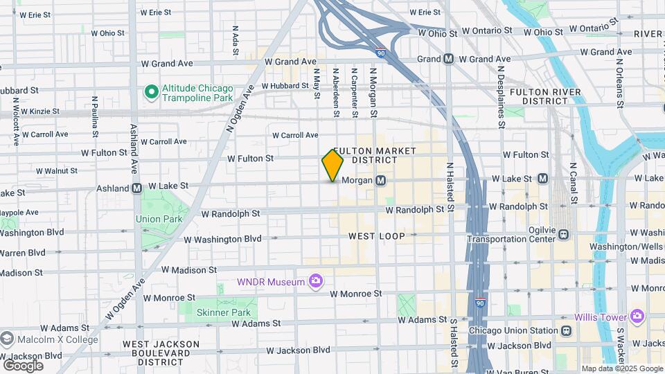 1101 W Lake St Map and Location Details