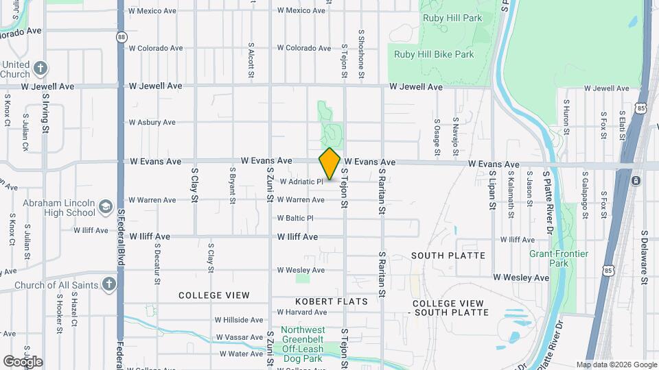 2028 W Adriatic Pl Map and Location Details