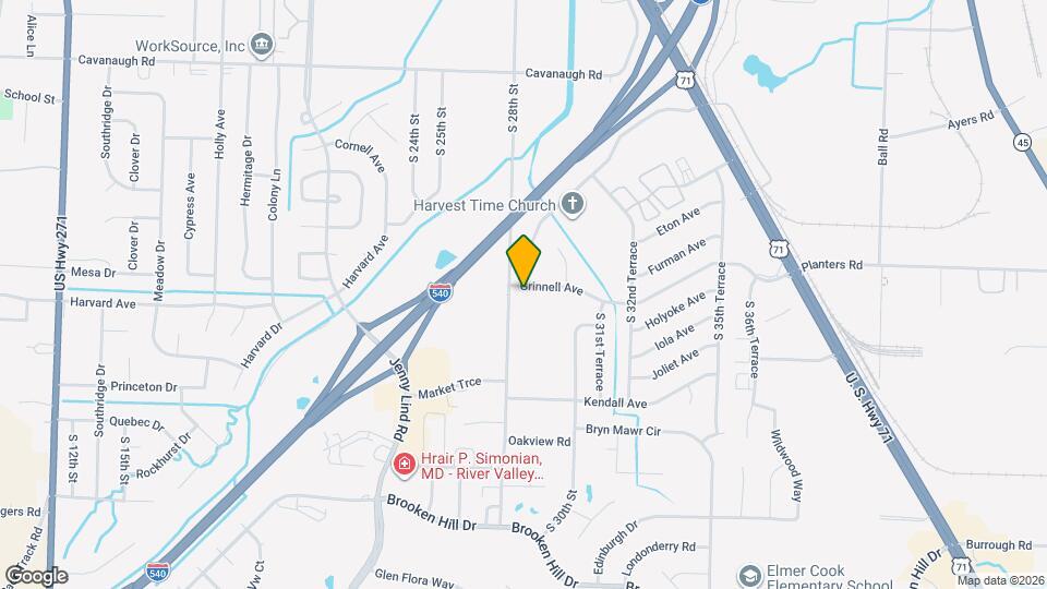 2808 Grinnell Ave Map and Location Details