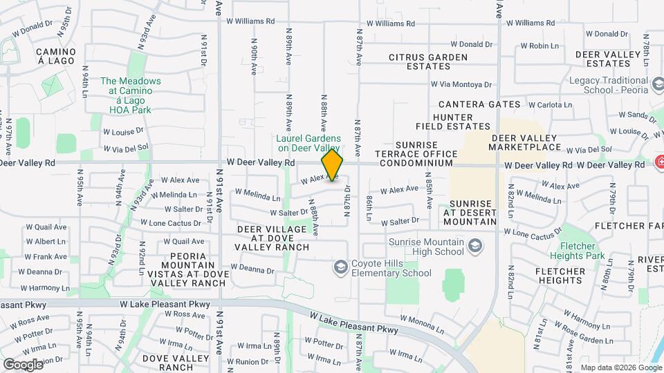 8752 W Melinda Ln Map and Location Details