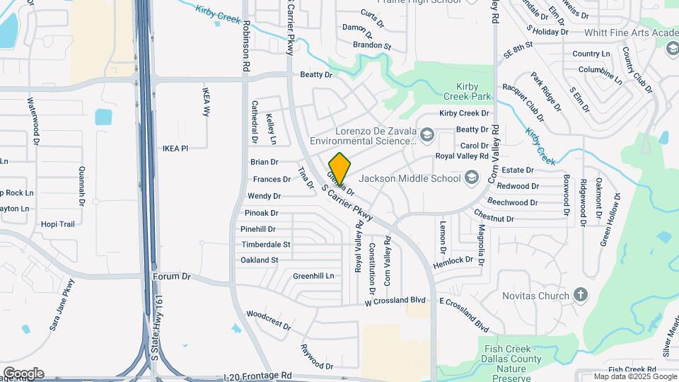 3505 Glenda Dr Map and Location Details