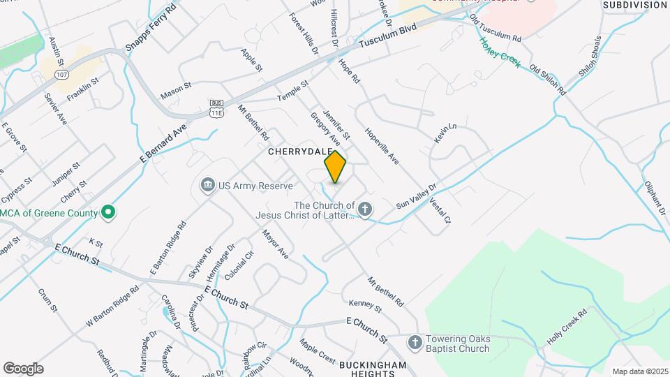 108 Hillrise Dr Map and Location Details