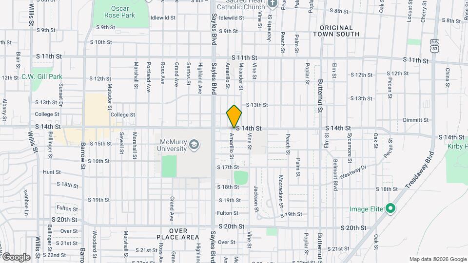 1857 S 14th St Map and Location Details