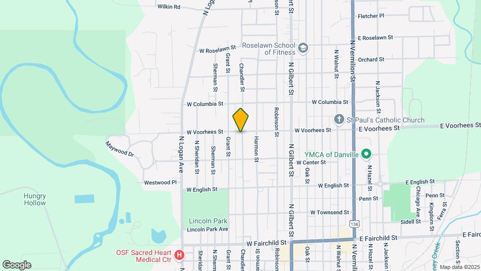 1222 Chandler St Map and Location Details