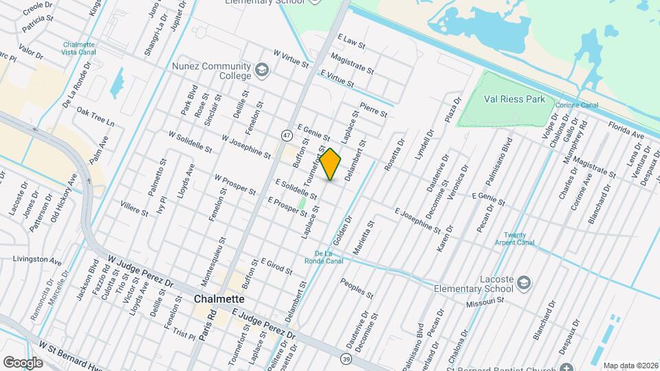 3321 Laplace St Map and Location Details