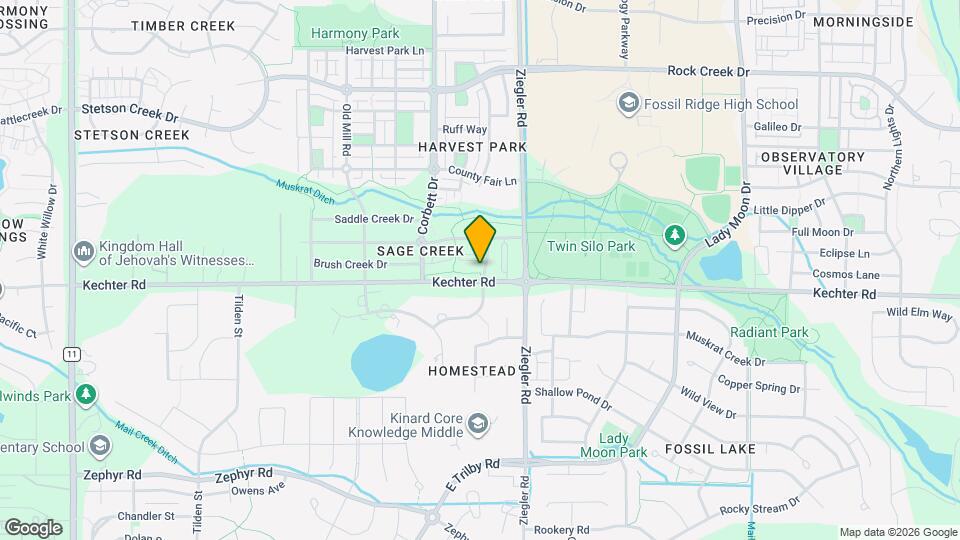 5551 Cornerstone Dr Map and Location Details