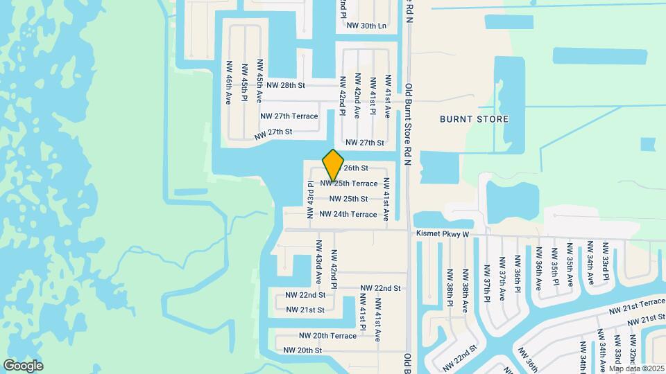4222 NW 25th Terrace Map and Location Details