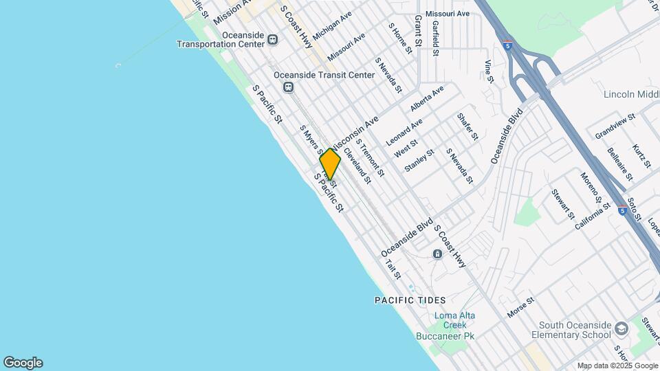 834 S Pacific St Map and Location Details