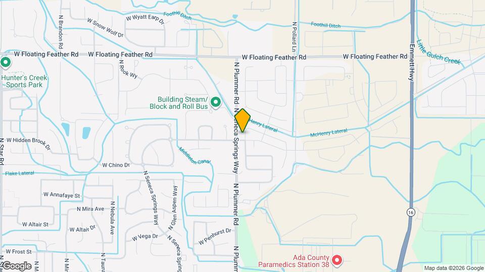 1029 N Barkvine Ave Map and Location Details