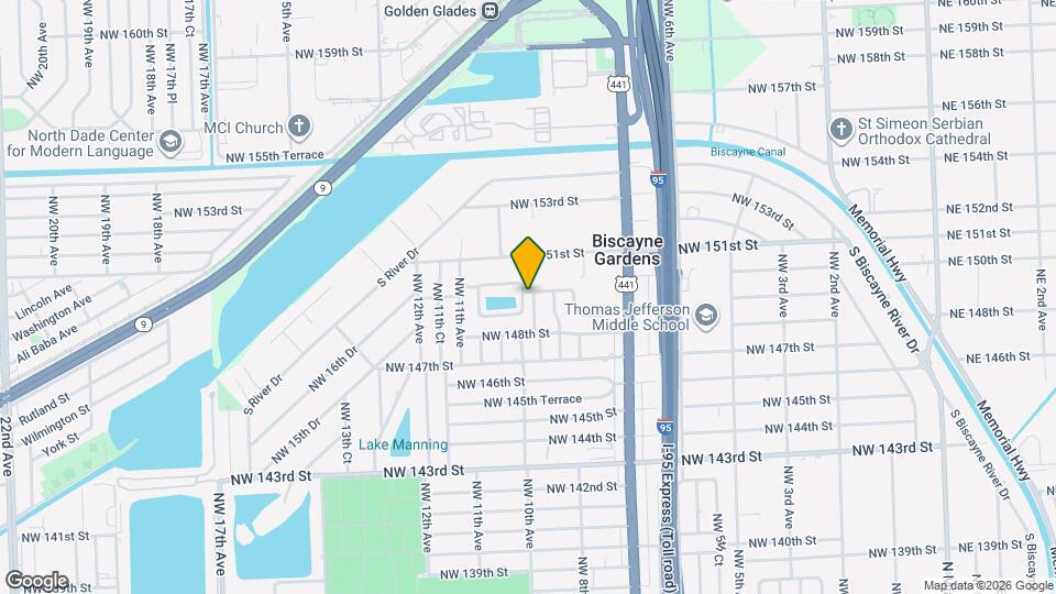 950 NW 149th Terrace Map and Location Details