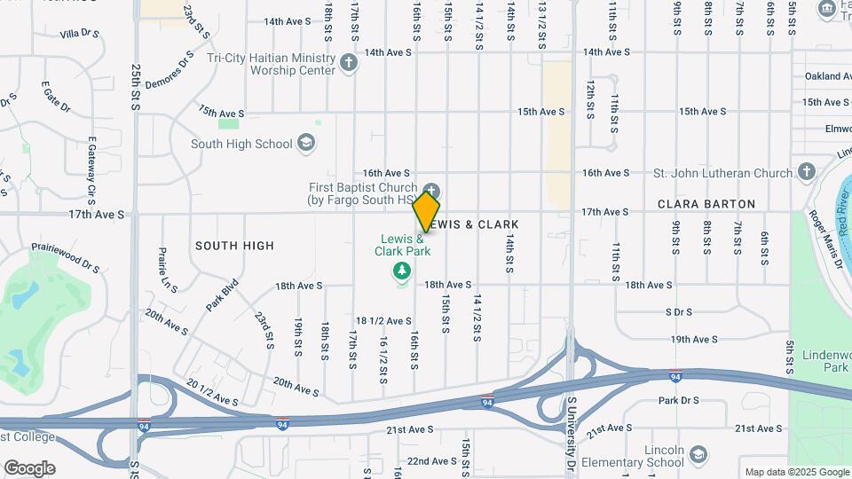 1718 16th St S Map and Location Details