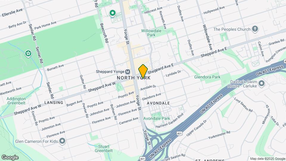 9 Sheppard Ave E Map and Location Details