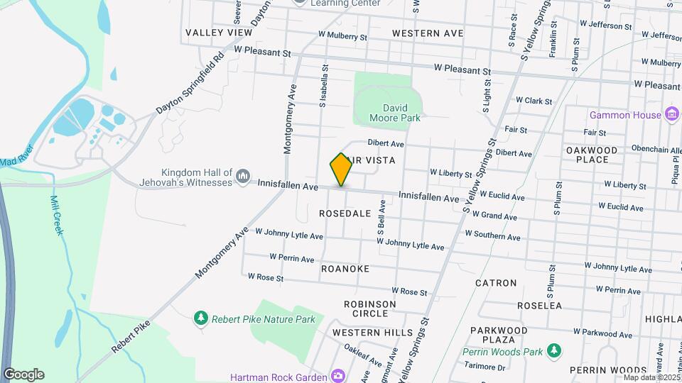 1237 Innisfallen Ave Map and Location Details