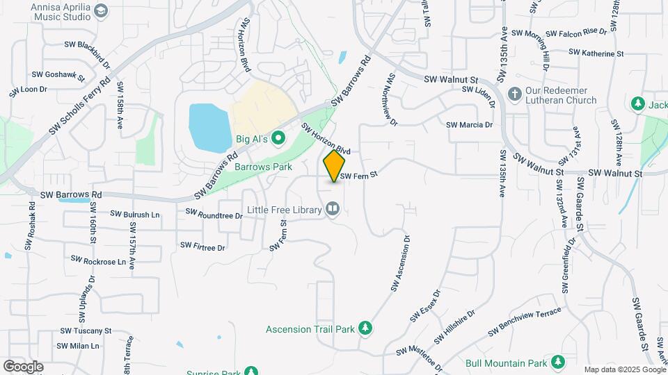 14533 SW Dauer Ct Map and Location Details