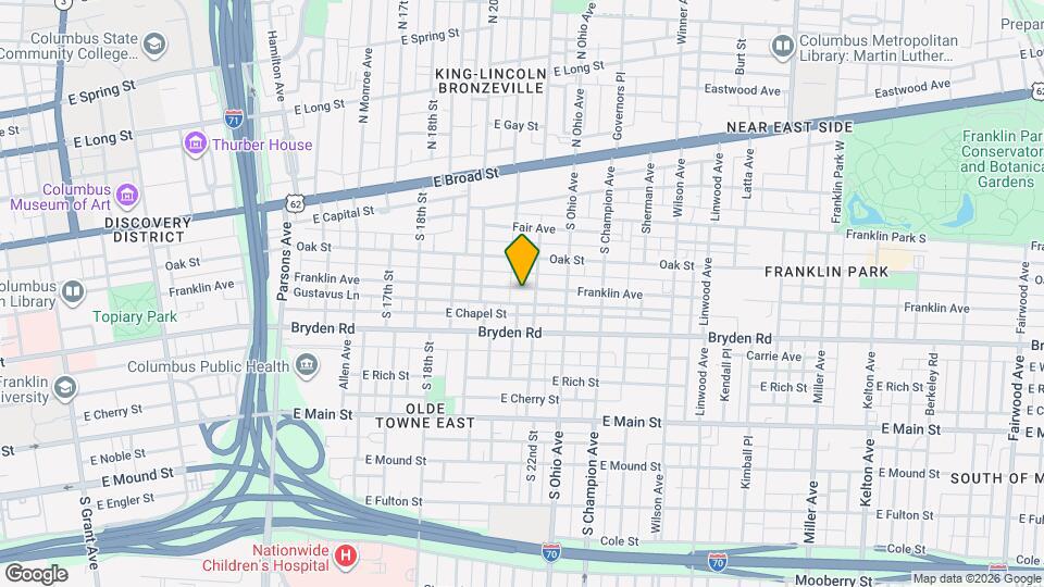 1041 Franklin Ave Mapa y Detalles de la Ubicación