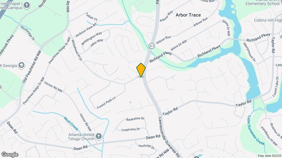 2318 Lawrenceville-Suwanee Rd Map and Location Details