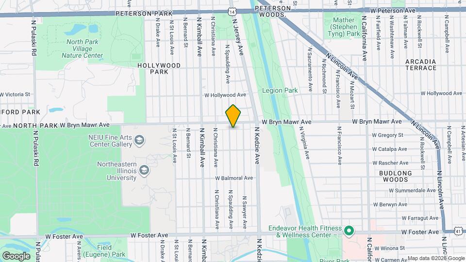 5543 N Spaulding Ave Map and Location Details