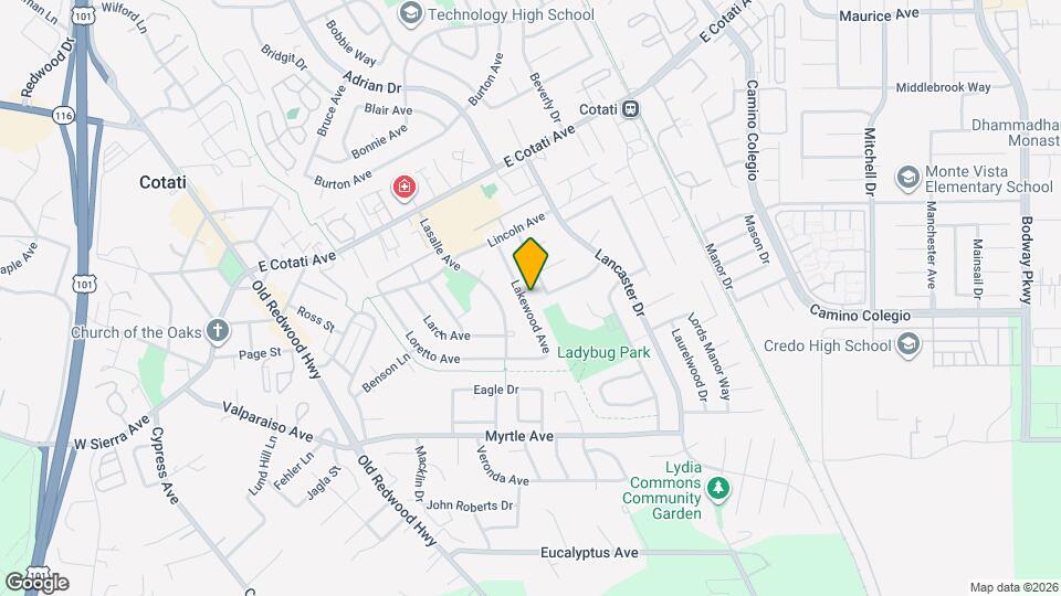 8458 Lakewood Ave Map and Location Details