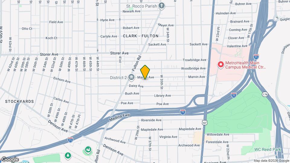 3735 Marvin Ave Map and Location Details
