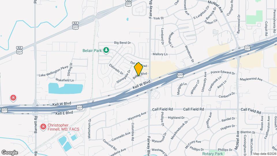 4701 Belair Blvd Map and Location Details