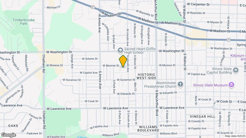 1214 W Monroe St Map and Location Details