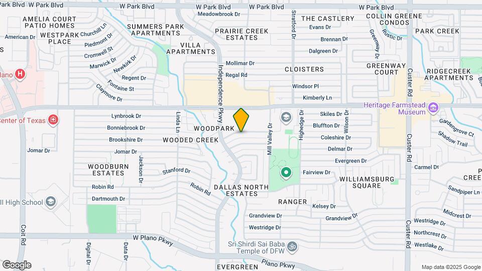 2804 Clear Springs Dr Map and Location Details